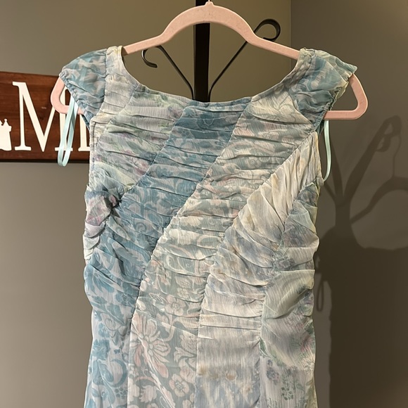 NWOT Free People Gorgeous mixed media ocean combo  heart to heart midi dress. 4 - Picture 5 of 16